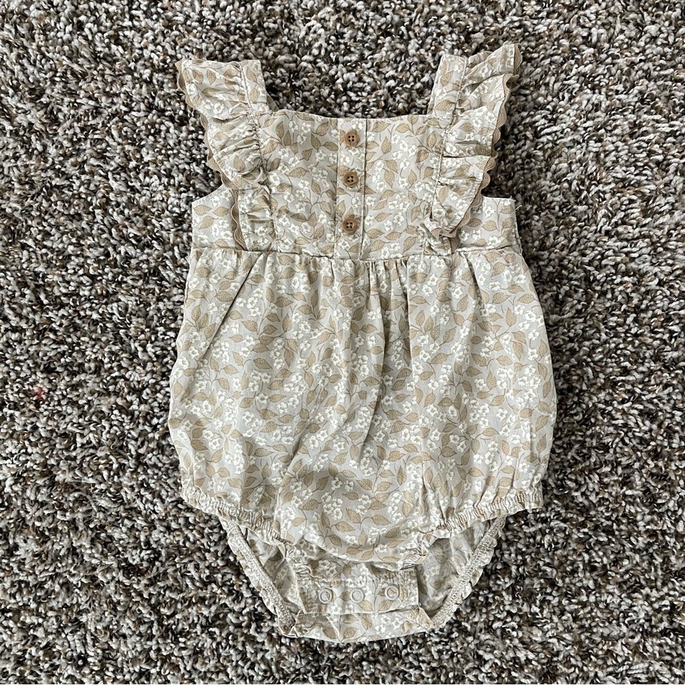6M✨Boho Frilly Tank Top Romper
